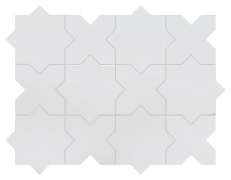 Szara płytka Porto Cross Oxford Gray w kształcie krzyża z matową powierzchnią - zdjęcie nr: 3