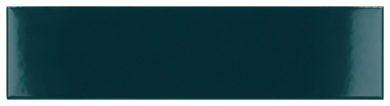 Mała, błyszcząca płytka ścienna Costa Nova Glacier Glossy o głębokim kolorze i wymiarach 5x20 cm