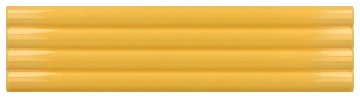 Mała błyszcząca płytka Costa Nova Yellow Onda Glossy 5x20 o intensywnym żółtym kolorze