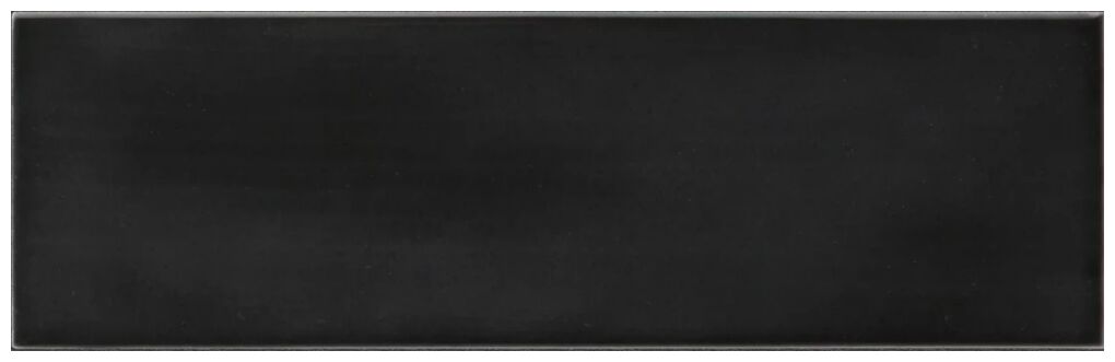 Czarna błyszcząca płytka ścienna Island Black o prostokątnym kształcie i małych wymiarach