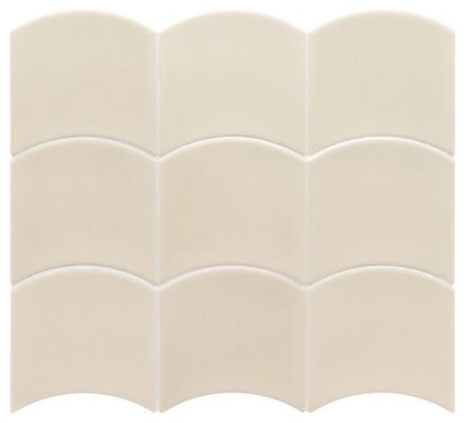 Malutka płytka Wave OLD Cream 12x12 cm o kremowym kolorze i błyszczącej powierzchni - zdjęcie nr: 2