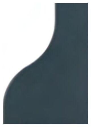 Mała matowa płytka ścienna Curve INK Blue matt o ciemnoniebieskim kolorze i obłym kształcie - zdjęcie nr: 2