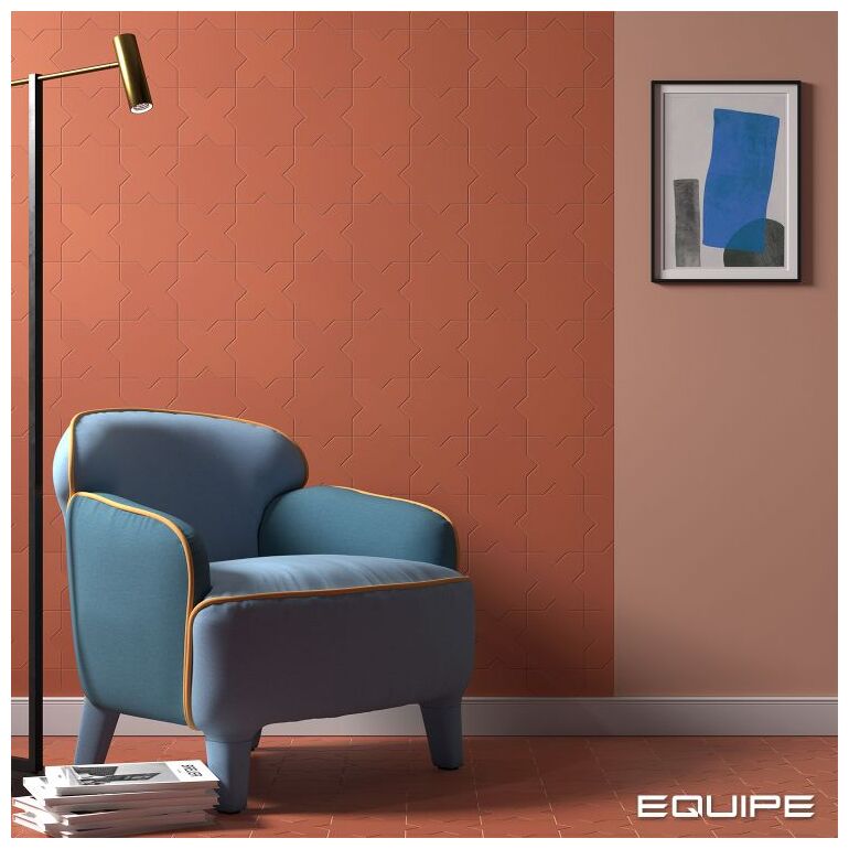 Maly gres Porto Star Warm Siena w ksztalcie gwiazdy w cieplym terakotowym kolorze matowym - zdjęcie nr: 5