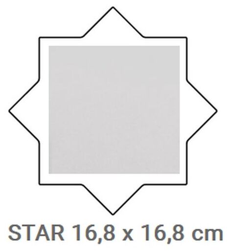 Maly gres Porto Star Oxford Gray o ksztalcie przypominajacym rozety w jasnoszarym kolorze - zdjęcie nr: 2