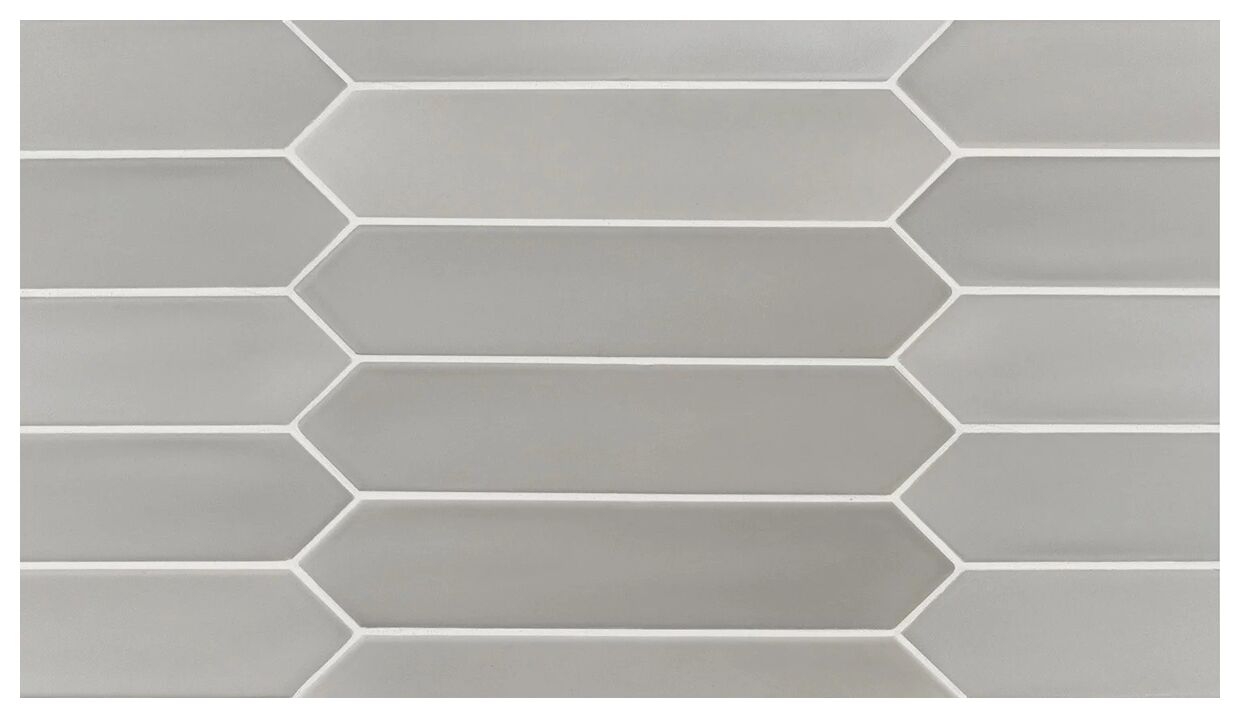 Prostokątna płytka ścienna Lanse Gray o matowej powierzchni w odcieniach szarości