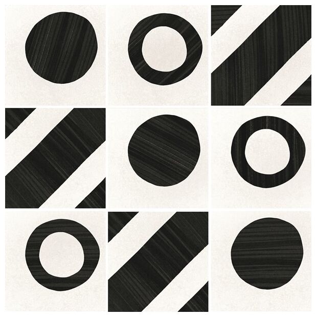 equipe caprice deco balance b&w gres 20x20 (22121) - zdjęcie główne