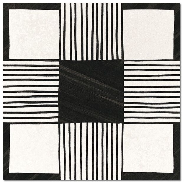 equipe caprice deco cloth b&w gres 20x20 (22124) - zdjęcie główne