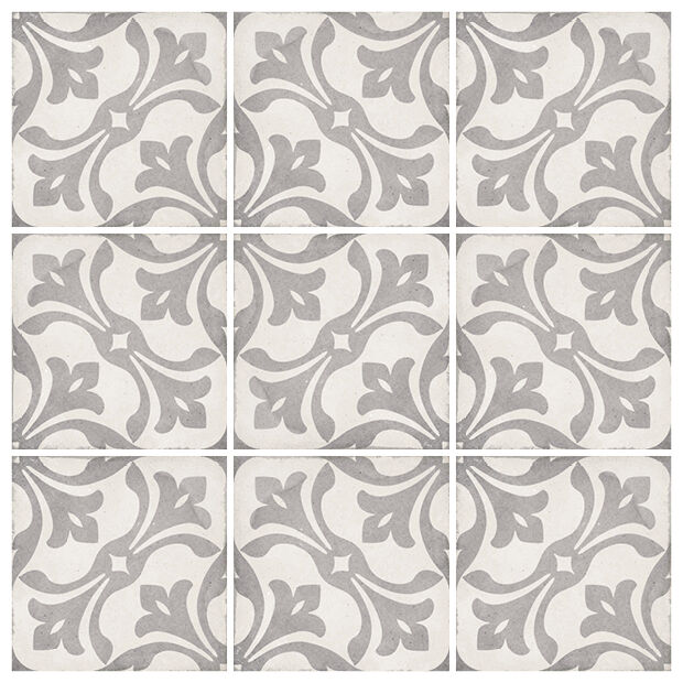 equipe art nouveau la rambla grey gres dekor 20x20 (24419) - zdjęcie główne