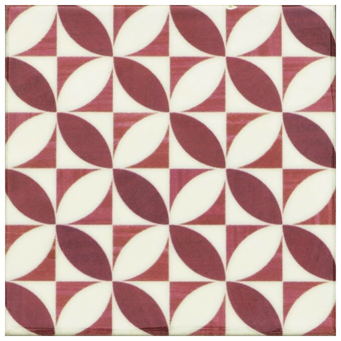 Country Patchwork dekor 13,2x13,2 z geometrycznym wzorem elips i rombów w odcieniach zieleni - zdjęcie nr: 3