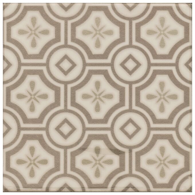 Country Patchwork dekor 13,2x13,2 z geometrycznym wzorem elips i rombów w odcieniach zieleni - zdjęcie nr: 6