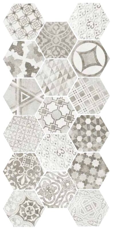 equipe hexatile cement garden grey gres 17.5x20 (22099) - zdjęcie nr: 2