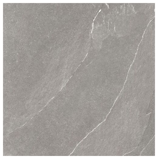 ARK Polvere gres Satin rektyfikowany 60x60 w szarym kolorze z fakturą kamienia o satynowym wykończeniu