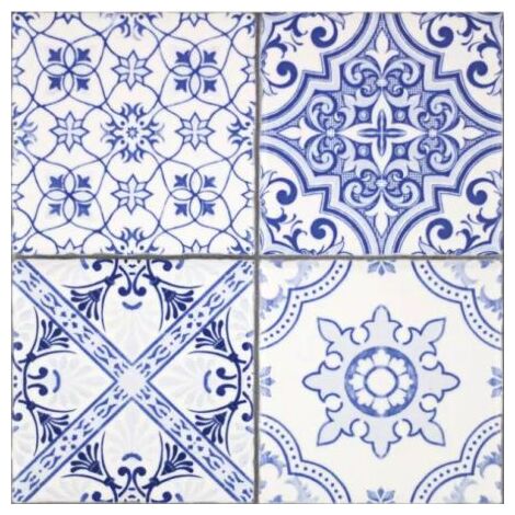 fabresa aragon blue mate mix dekor 20x20 - zdjęcie główne