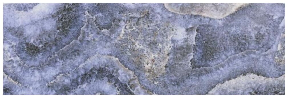 Błyszcząca płytka Onix Lapislazuli 10x30 z efektem marmuru w odcieniach niebieskiego i szarości