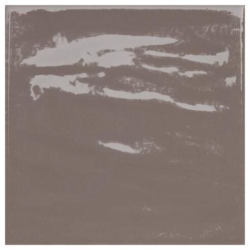 Mała błyszcząca płytka Antic Moka w brązowym odcieniu Moka o gladkiej powierzchni 15x15 cm