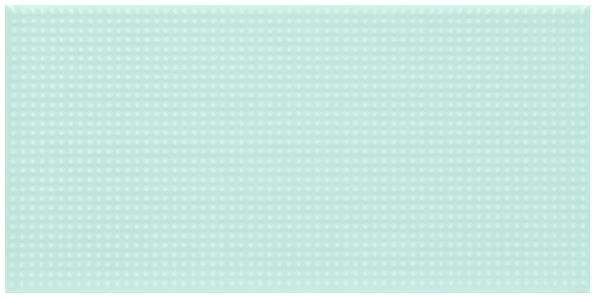 Pepita Green płytka ścienna 10x20 o pastelowej zieleni z matowa faktura i drobnym wzorem