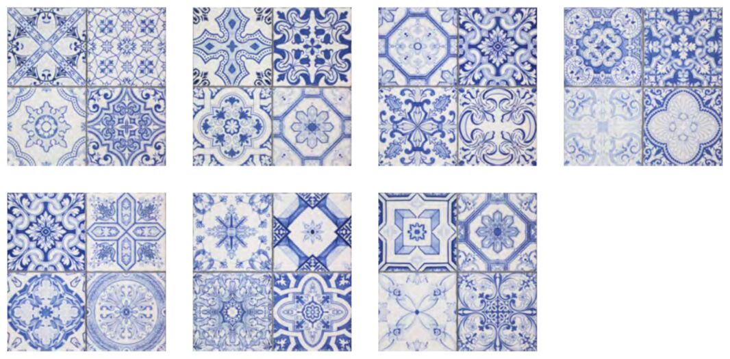 fabresa aragon blue mate mix dekor 20x20 - zdjęcie nr: 2