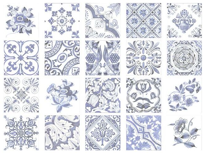 fabresa oporto blanco dekor 15x15 - zdjęcie główne