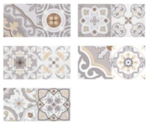 fabresa artisan baza blanco mix dekor 10x20 - zdjęcie nr: 2