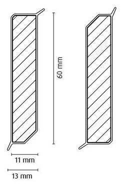 FN Neuhofer FN TURN-X060 60 mm Signal White (FB003) listwa Przypodłogowa 240x6x1.3 - zdjęcie nr: 2