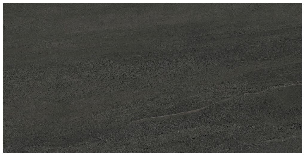 Antypoślizgowy gres podłogowy Eddystone Mica o ciemnej, matowej powierzchni imitującej naturalny kamień