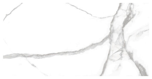 Wielkoformatowy gres NUM Blanco 60x120 o jasnym tle z delikatnymi szarymi żyłkami imitującymi marmur - zdjęcie nr: 2