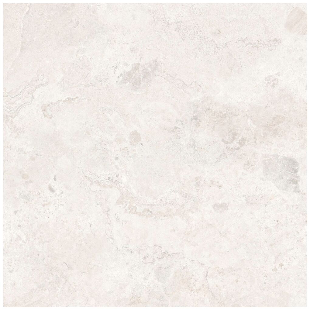 Stratos Breccia White gres 100x100 w jasnych kremowych tonacjach z matowym efektem kamienia