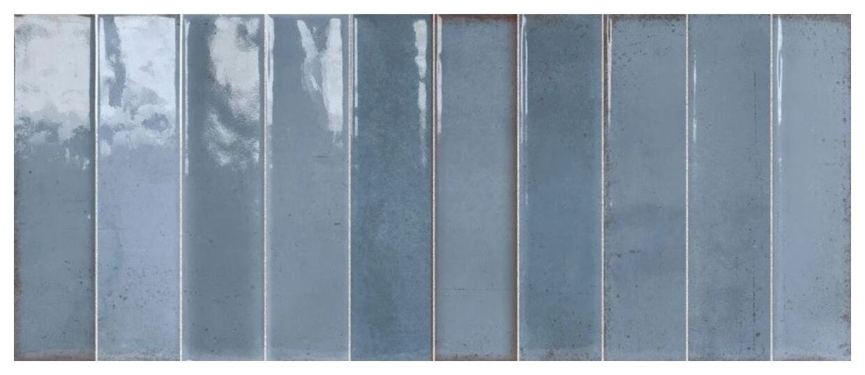 idea ceramica art nouveau blue płytka ścienna 25x60 - zdjęcie główne