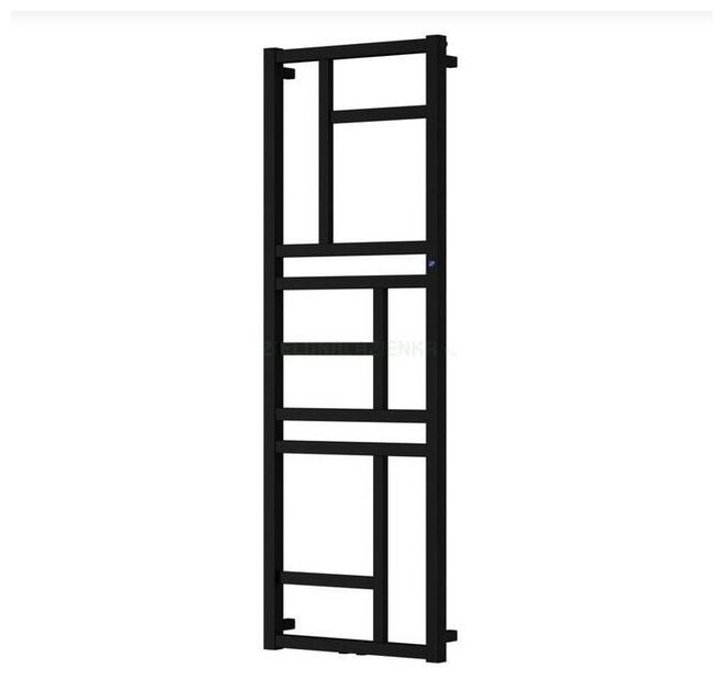 Instal-Projekt Mondrian MON-50/110D50 Grzejnik Łazienkowy 1140/500 C31 - Black mat (Trendy)