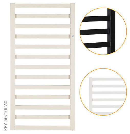 instal-projekt poppy ppy-50/70 grzejnik łazienkowy 670/500 c34 - white mat (trendy) - zdjęcie główne