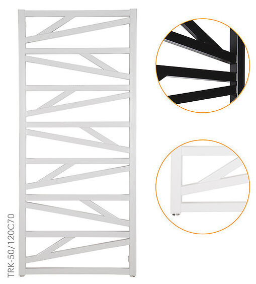 instal-projekt trick trk-40/120 grzejnik łazienkowy 1187/430 c34 - white mat (trendy) 