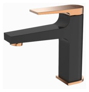 invena midnight bateria umywalkowa black/gold rose (bu-35-014-v) 