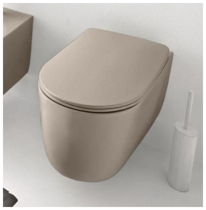 Kerasan Nolita Miska Norim WC Wisząca kolor Nocciola/Hazel matt (531481) 55x35