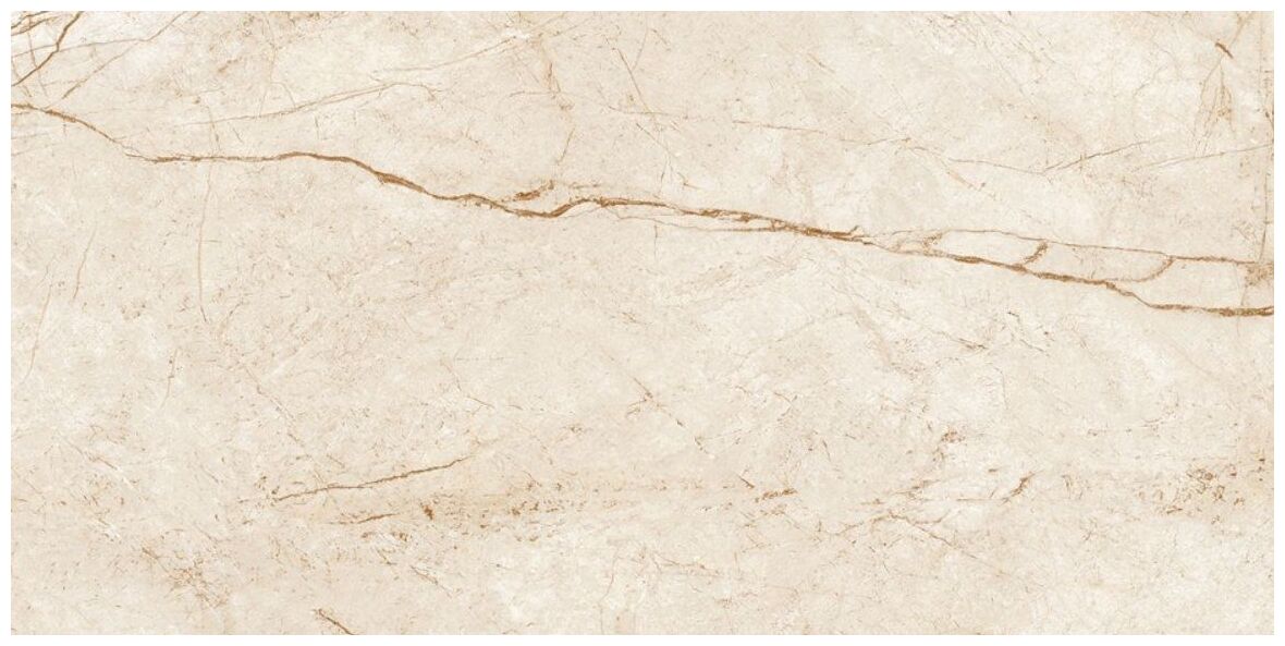 P.E. Rain Forest Cream mat gres 60x120 z kremowym wzorem kamienia i cienkimi brązowymi żyłkami