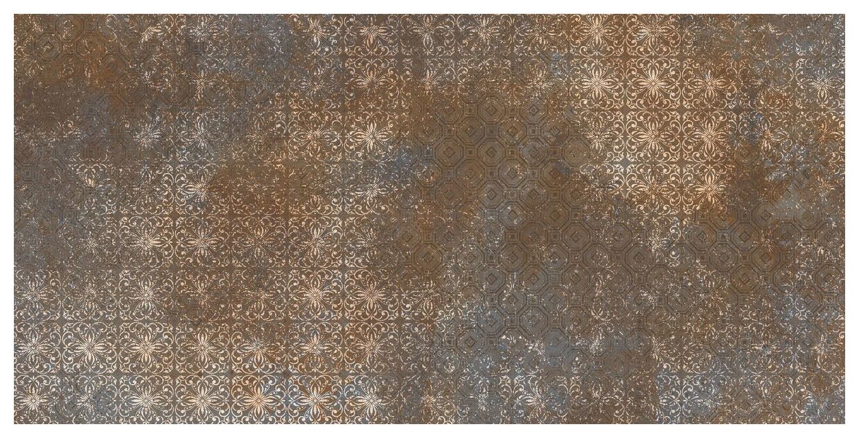 Keros ceramika Oxido Blue dekor 60x120 - gres ceramiczny hiszpański w stylu loftowym podłogowy - zdjęcie nr: 3