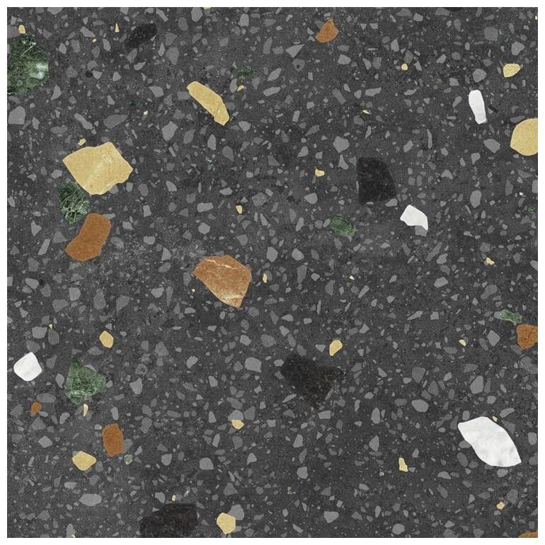 keros ceramika tritato negro gres 25x25 - zdjęcie główne