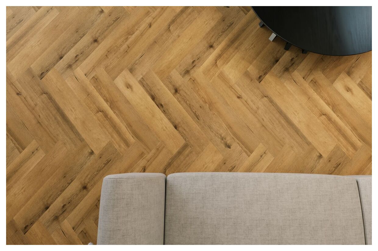 Korner Luxury Floor Dąb Titan jodełka SPC panel winylowy 61.5x12.3x0.5 (25-SPC-LUXURY-09F)
