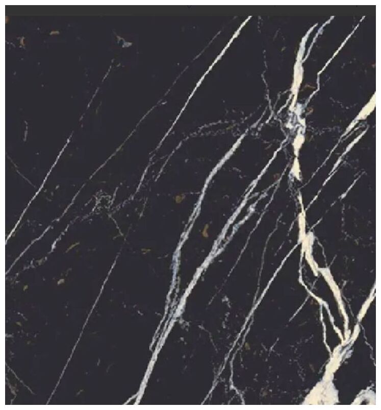 LA Fenice Majestic Nero Bilbao gres 30x30 - satynowy gres imitujący marmur do salonu i przedpokoju