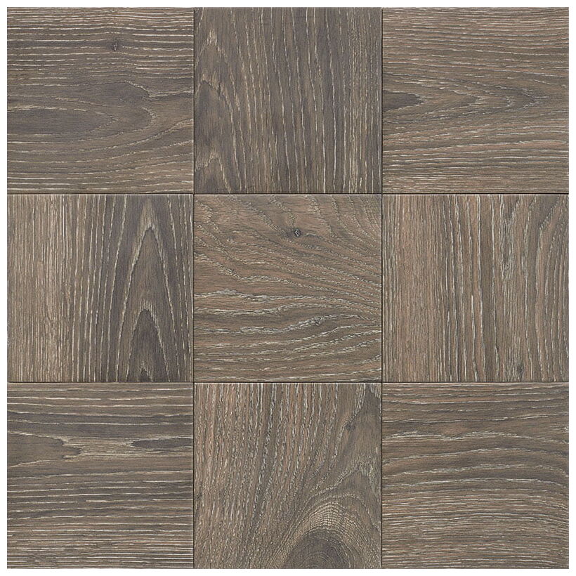 Kwadratowy gres Patchwood Noce 20x20 imitujący drewno w ciepłych odcieniach brązu