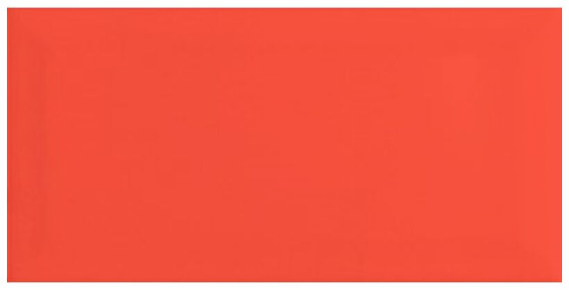 Czerwona płytka ścienna Bissel Rojo 10x20 z efektem 3D i błyszczącą fakturą