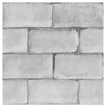 Błyszcząca płytka Esenzia Perla 15x30 o szarym odcieniu i strukturze przypominającej cegłę