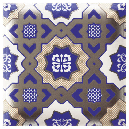 mainzu ceramica nilo blu dekor 15x15 - zdjęcie główne