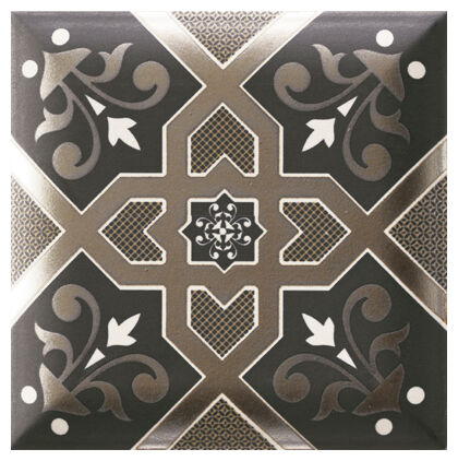 mainzu ceramica esna brown dekor 15x15 - zdjęcie główne