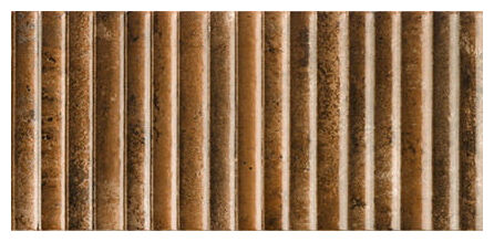 Brązowa płytka ścienna Lugano Fuocco 15x30 z błyszczącą strukturalną powierzchnią