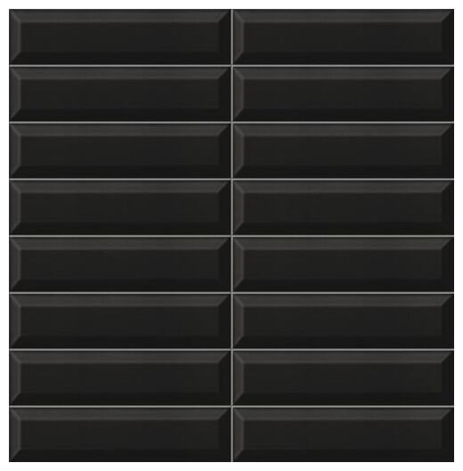 mainzu ceramica settecento negro brillo bissel płytka ścienna 7.5x30 - zdjęcie nr: 2