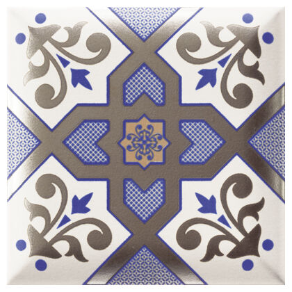 mainzu ceramica esna blu dekor 15x15 - zdjęcie główne