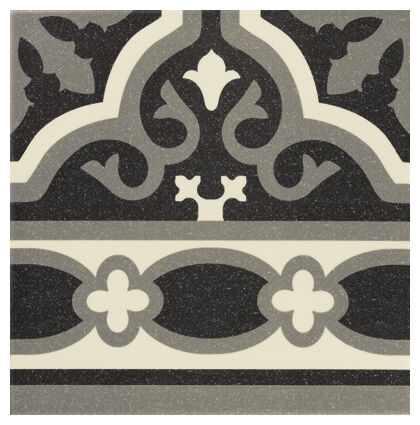 mainzu ceramica florentine black cenefa 20x20 - zdjęcie główne