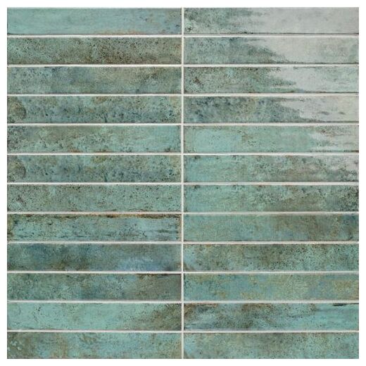 Mainzu Ceramica Tampa Green płytka ścienna 5x30 - glazura błyszcząca w kolorze zielonym