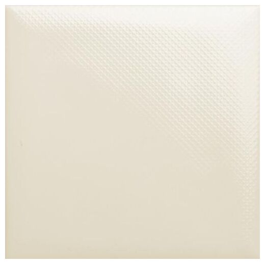 Mała płytka ścienna Kids Blanco w kremowym odcieniu z błyszcząca strukturalna powierzchnia