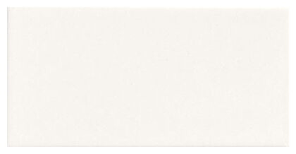 Błyszcząca, gładka powierzchnia jasnej płytki Blanco Liso o wymiarach 10x20 cm